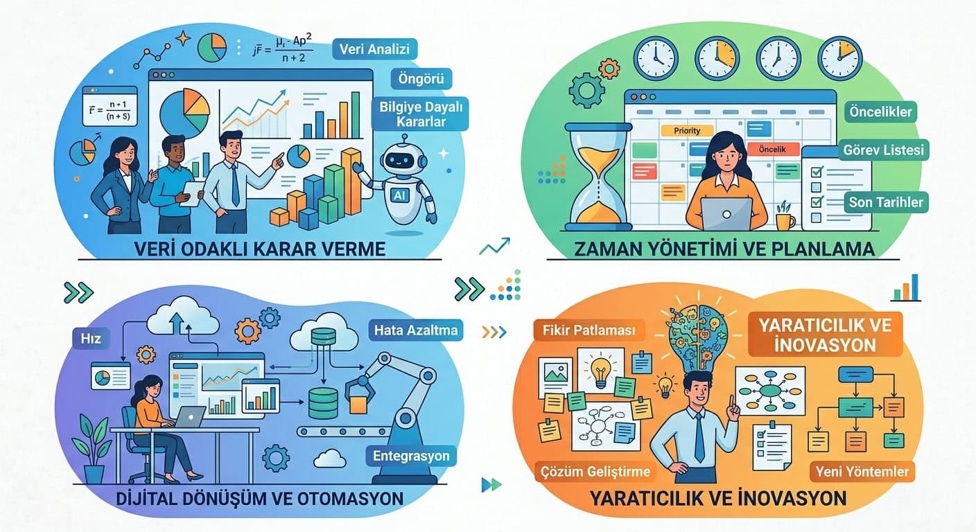 Analiz ekranı önünde kayıp kalemlerini inceleyen uzman